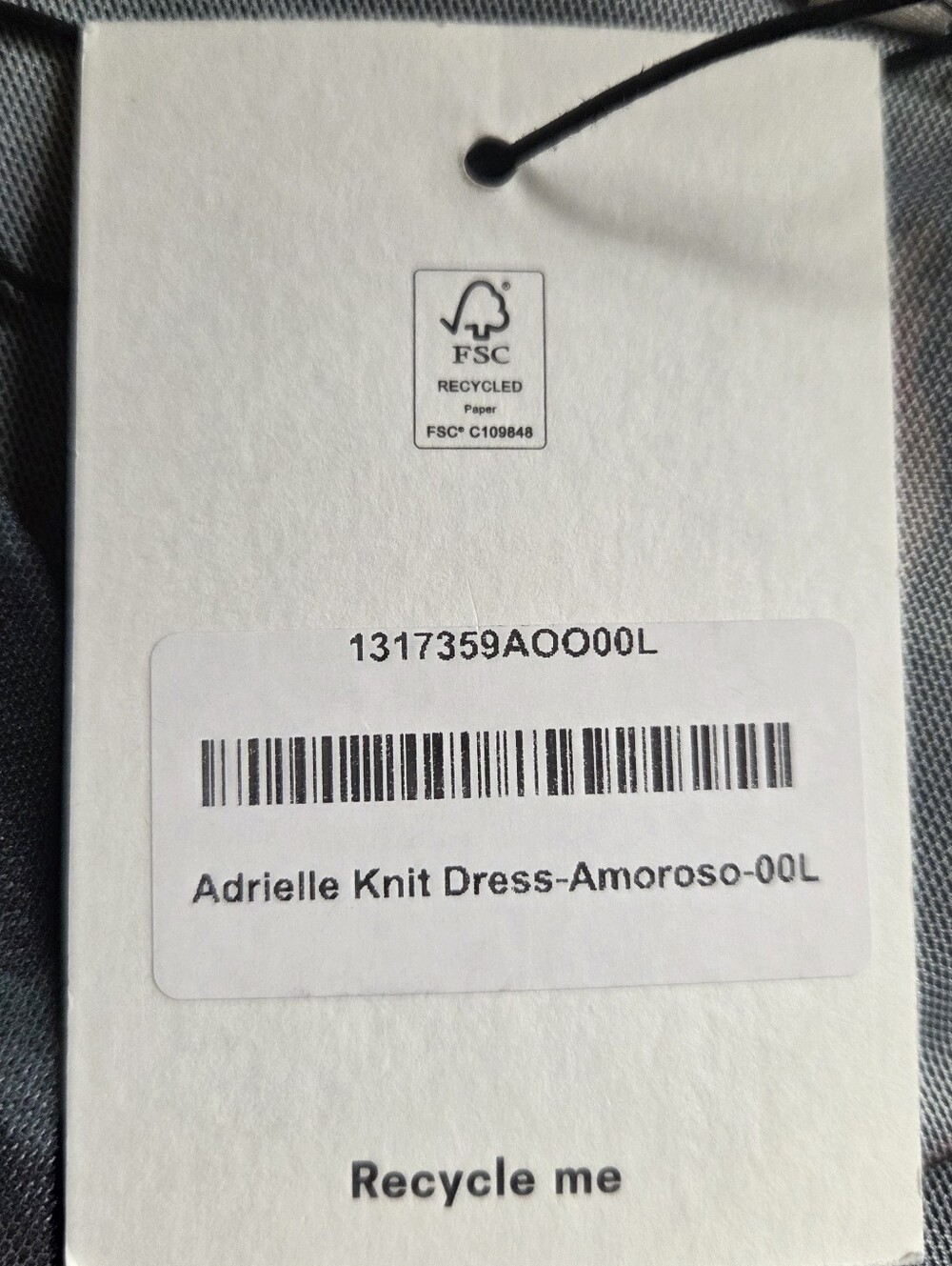 REFORMATION NWT Adrielle Black Floral Dress Large - Picture 8 of 8